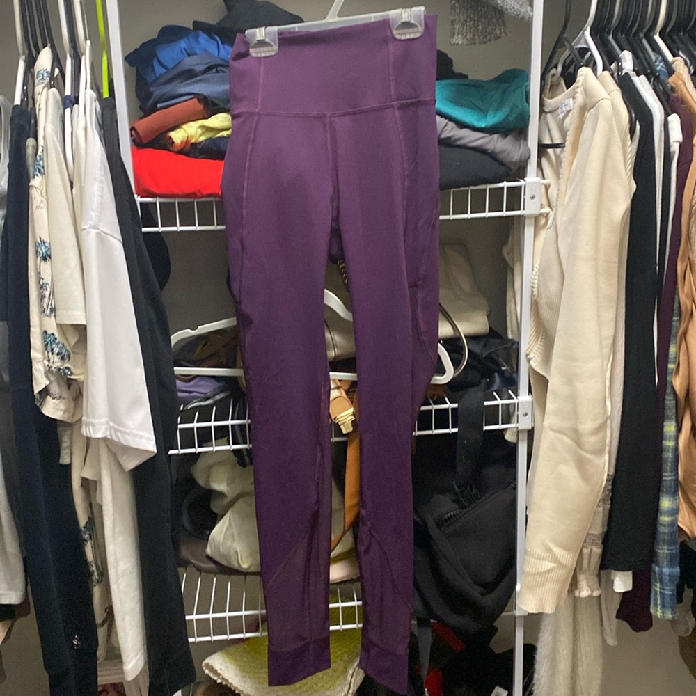 Purple high waisted lulu lemon leggings
